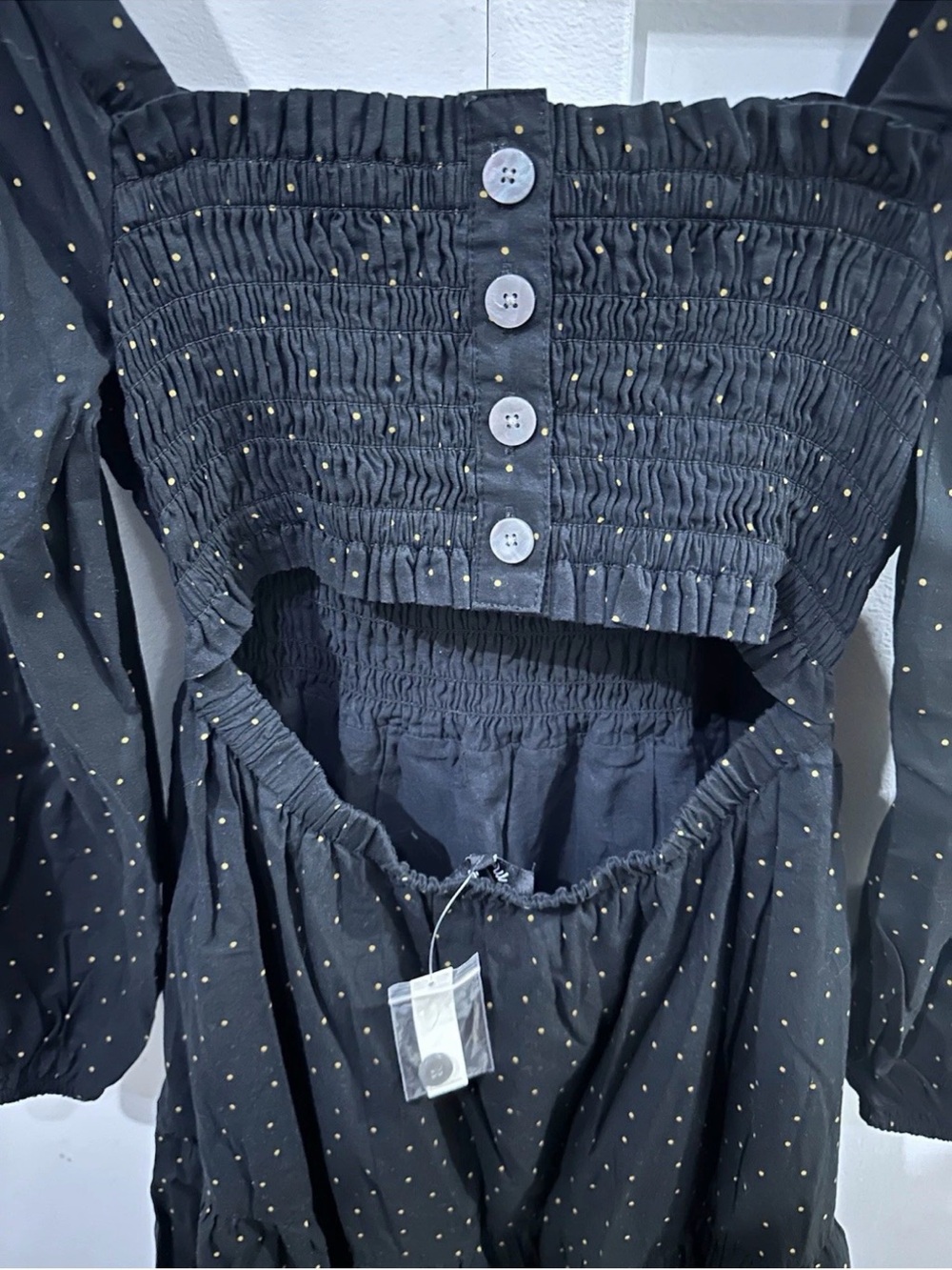 Madewell Lucie Tiered Midi Dress in Dot Sz M - Picture 6 of 6